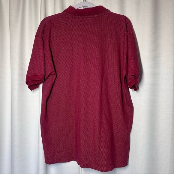 VTG 49ers Polo Shirt The Edge Men's L Pique Red NFL San Francisco Classic 90's - Picture 6 of 9